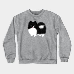 Black and White Pomeranian Crewneck Sweatshirt